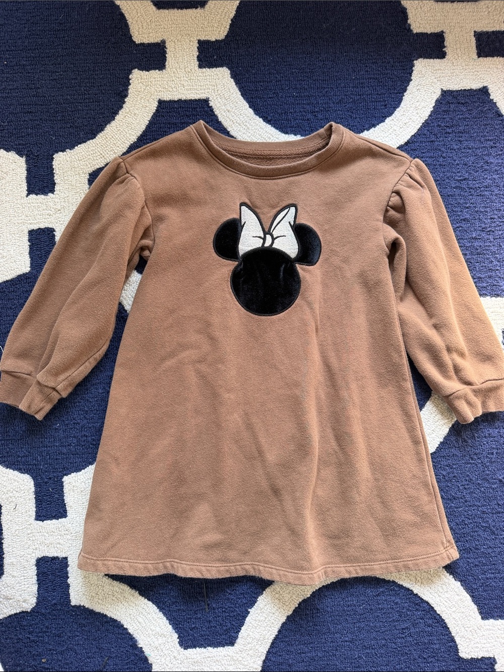 GAP Brown Long-Sleeve Minnie Appliqué sweater Dress Top